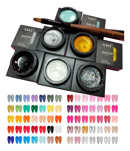 Navi Gel Polish Esmalte Solido Uv/led 5ml X 10 Unidades