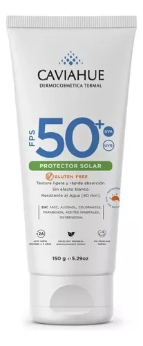 Caviahue Protector Solar Fps 50+ Gluten Free 150 Gr