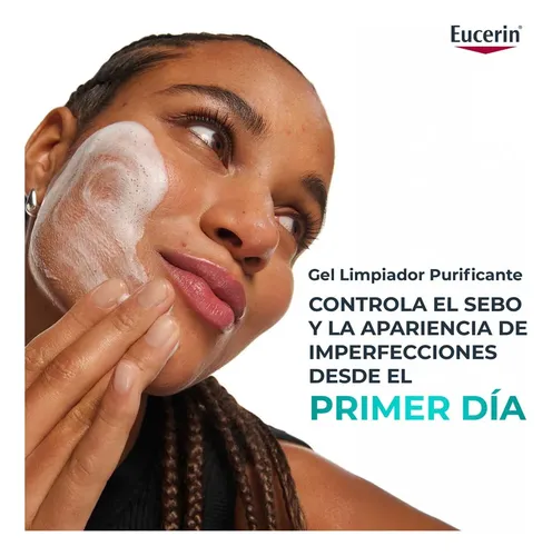 Eucerin Dermopure Oil Control Gel Limpiador Facial X 200 Ml Grasa Día/noche