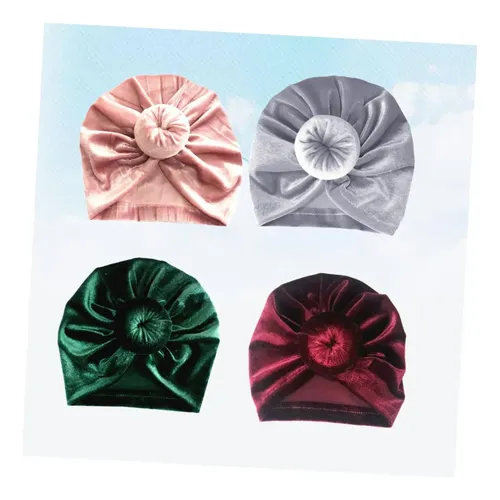 Good 4piezas Gorro Turbante For Niño Niña Accesorios