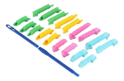 Lj 18 Unidades/set De Mujer Moda Mágico Rizo Rizador De Pelo