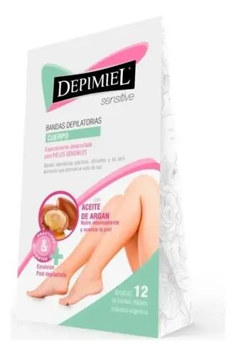 Bandas Depilatorias Cuerpo Depimiel Sensitive 1 Caja X 12 Un