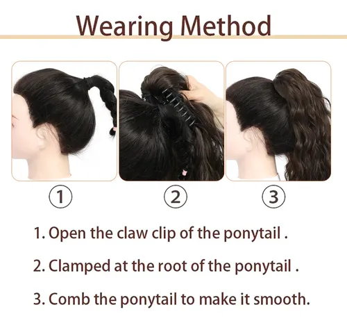 Pinza Para Coleta De Cabello Extensiones 18 Pulgadas