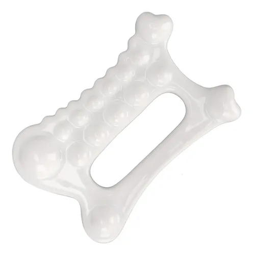 Herramienta De Masaje De Cerámica Gua Sha, Blanca