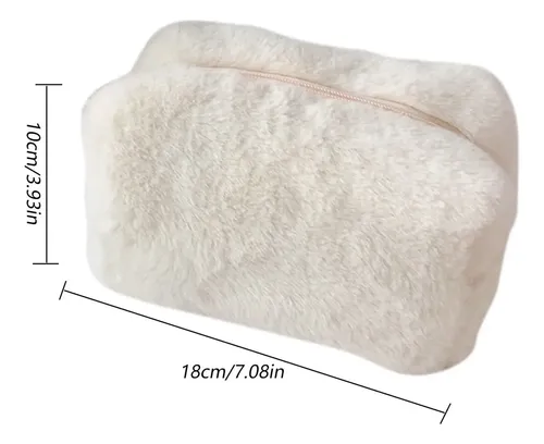 Bolsa De Maquillaje De Felpa For Mujer, Bolsa De Viaje