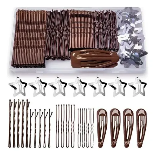 Set De Accesorios De Peluquería Bobby U Pins Star Snap Clips