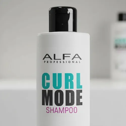 shampoo rulos ALFA FREE OF curl mode apto curly hidratante anti frizz 430 ml