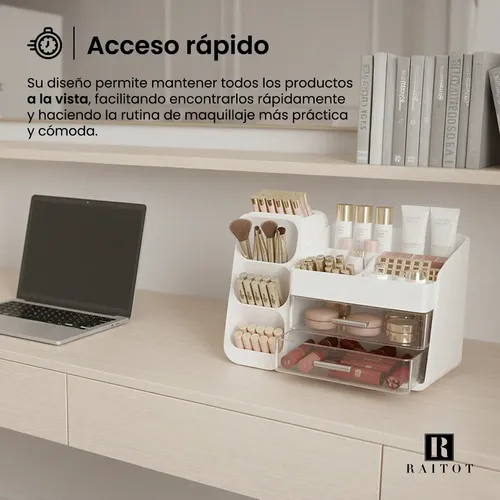 Organizador Maquillaje Acrilico Porta Cosmeticos Cajones