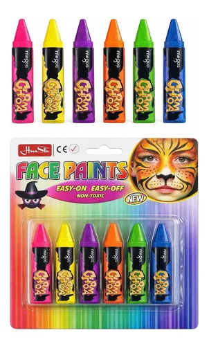 Maquillaje Artístico Mingda 6 Colores Crayolas Pintura Facial Hipoalergénica