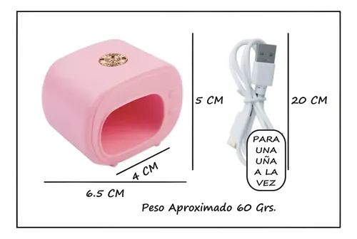 Mini Cabina Uña Esculpida Uv Led Dedo 16w Semi Gelificada$ec