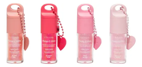 Lip Gloss Hidratante City Girl Voluminizador Brillante+charm
