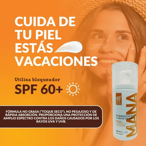 Biobellus Fotoprotector Solar Facial Diario Blanco Fps 60+