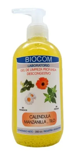 Gel de Limpieza Profunda Biocom Floral 250mL Libre de Parabenos
