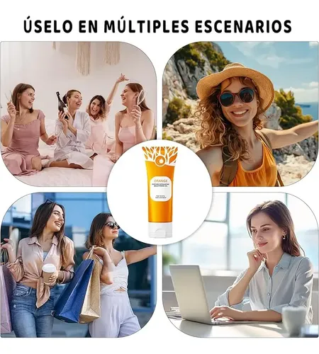 3 X Gel Exfoliante Natural De Naranja .