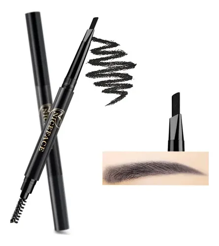Lápiz Para Cejas Anifer, Negro, Doble Punta, Resistente Al