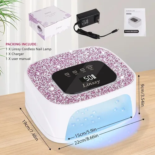 Lámpara Uv Led Recargable Portátil Para Uñas Gel