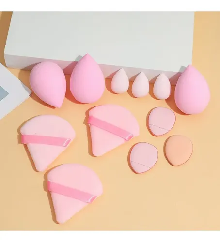 Set De Bolsa De Viaje Rosa Con Forma De Huevo De Hojaldre