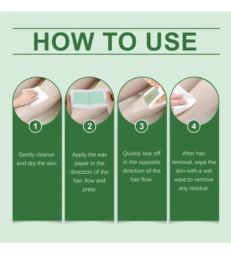 Bandas De Cera Para Depilación Facial Y Corporal