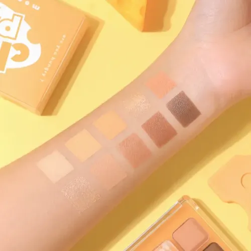 Paleta De Sombras Marron Mate Y Glitter 10 Colores Libybred