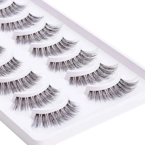 Pestañas Postizas Emeda Natural 3d Banda Ultra Fina 12mm