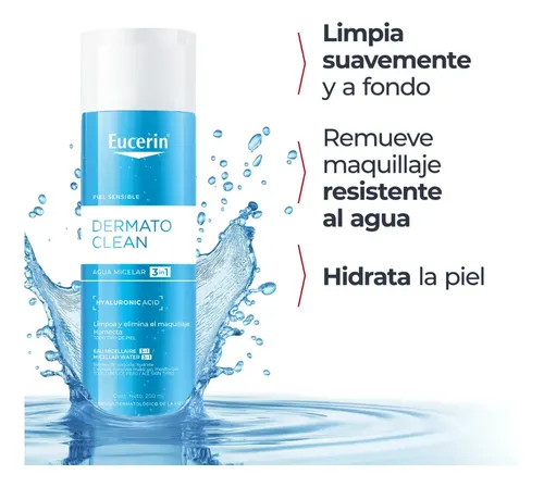 Loción Micelar Limpiadora 3 En 1 Eucerin Dermatoclean 200ml