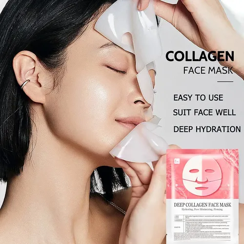 Kit 9 Mascarillas Coreana Biocolágeno Cristal Lifting Facial