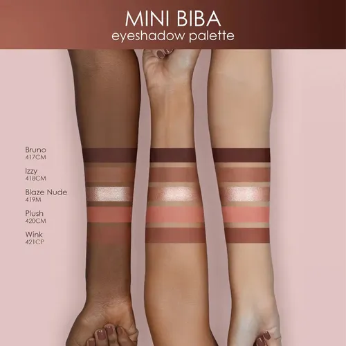Natasha Denona Mini Biba Paleta de Sombras 5 Tonos Neutros Mate