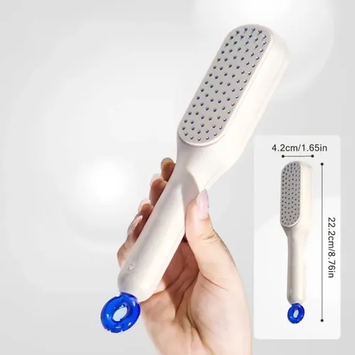 Cepillo Peine Antiestático Retráctil Cabello Sin Frizz