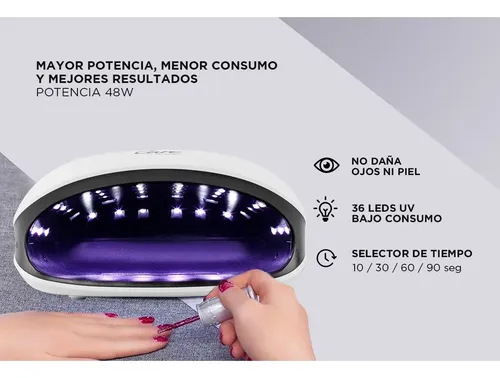 Cabina Uv Led Uñas 48w Gadnic C/ Display Temporizador Sensor