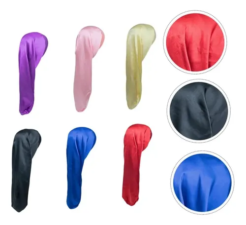 6 Piezas Gorro Dormir Satén Gorro Baño Secado Rápido Cabell