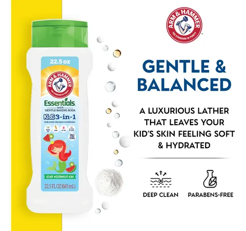 Gel De Baño Arm & Hammer Essentials Kids 3 En 1, 665 Ml