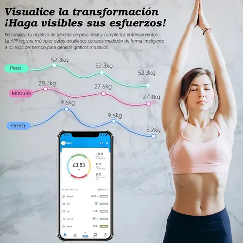 2026 Báscula Recargable Bluetooth Análisis Corporal