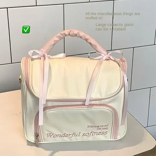 Pz Neceser De Maquillaje Impermeable Con Lazo Para Mujer