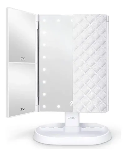 Espejo Maquillaje 21 Luces Led Touch Screen Aumento 1x/2x/3x