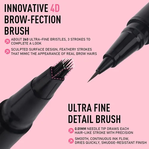 Pen Líquido Para Cejas 2 En 1 Susikeki Brown