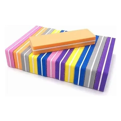 3 Mini Lima Sponge 100/180 Uñas Esculpidas Manicuria Recta