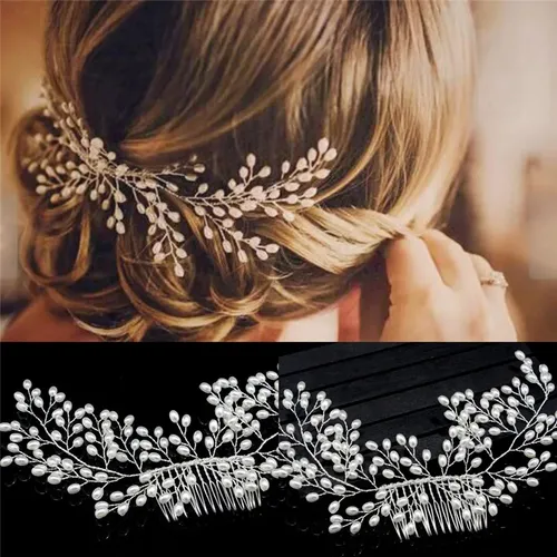 Accesorios De Pelo De Novia Vintage De Lujo Hechos A Mano We