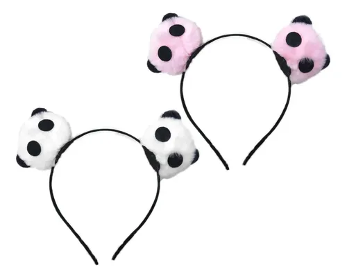 2 Diademas De Peluche Con Forma De Oso Para Fiestas, Pelo De