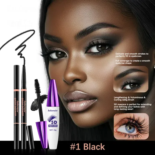 Set De Paleta De Lápiz De Cejas, Rubor, Brillo Labial Y Somb