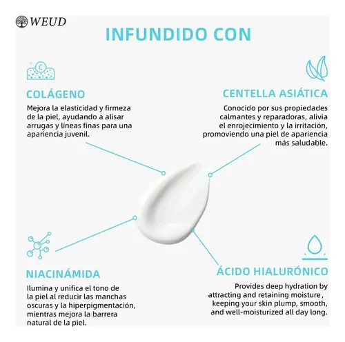 2pc Crema Hidratante Humectante Facial Hydroboost Calma 100g