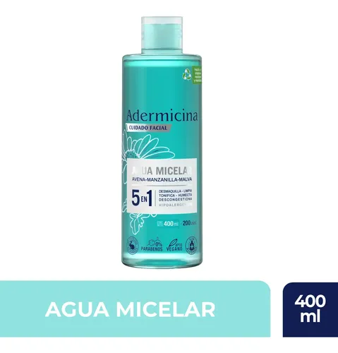 Adermicina Agua Micelar Cuidado Facial  400ml