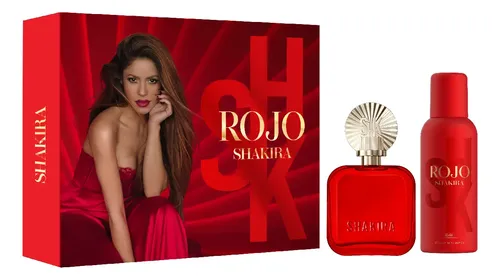 Set Shakira Rojo Edp 80ml Perfume Para Mujer + Deo 150ml