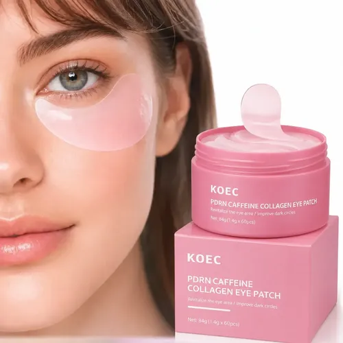 Parches Ojos Koec Colágeno Y Cafeína 60 Pares Hidrogel Ojera