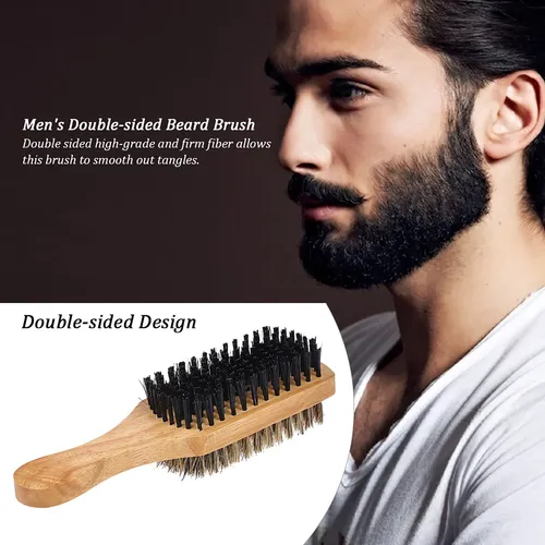 Cepillo Para Bigote Y Barba Para Hombre, Afeitado Facial De