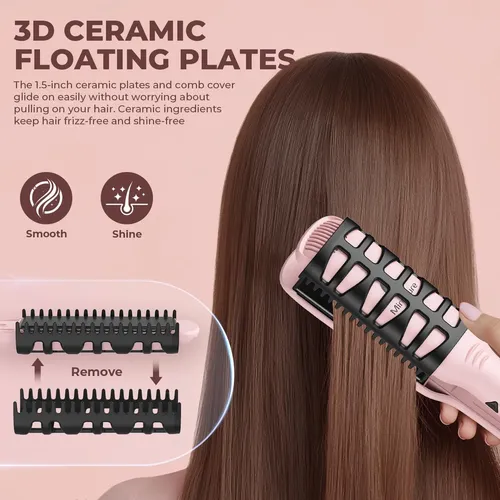 Plancha Alisadora De Pelo Miropure, Cerámica 3d, 1.5 Pulgada