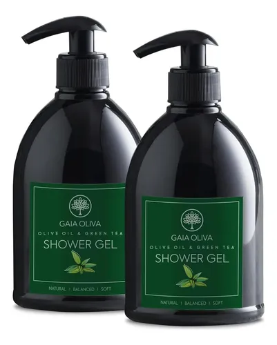 Gel De Ducha De Oliva Gaia Oliva Con Té Verde Y Coco