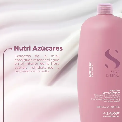 Shampoo Para Cabello Alfaparf Nutritive Semi Di Lino 1 Lt