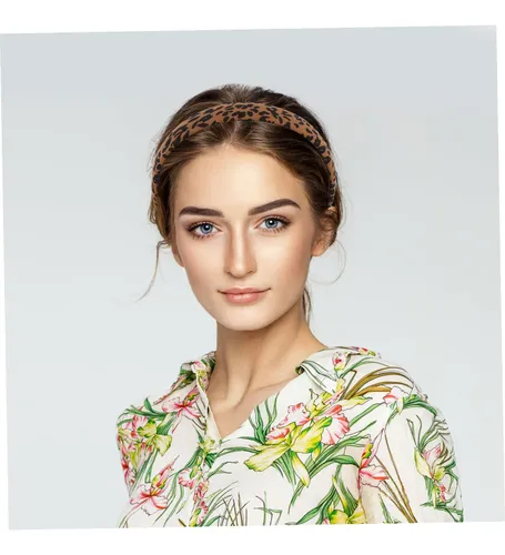 Gy- 3 Diademas Leopardo Cebra Retro Elegantes Mujer Mixed Color*3