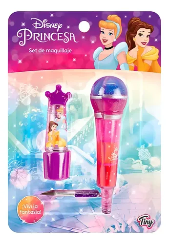 Set Maquillaje Infantil 2 Labiales Princesas Disney Sebigus Hipoalergénico