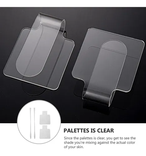 Set De 2 Platos Para Mezclar Pinturas Y Maquillaje